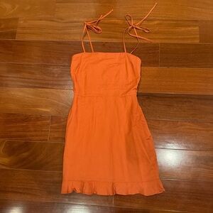 Abercrombie & Fitch Rust Terracotta Orange Mini Dress
